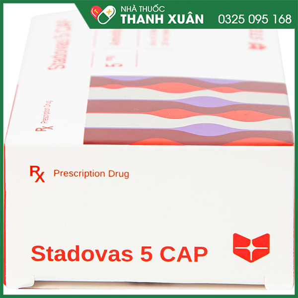 Stadovas 5mg trị tăng huyết áp, đau thắt ngực